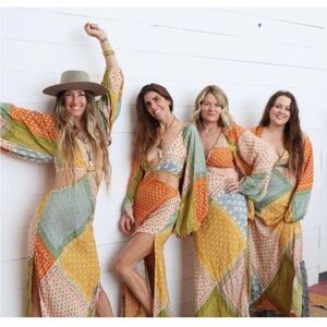 Jen's Pirate Booty patchwork Sonora daydream Multicolor Maxi Dress